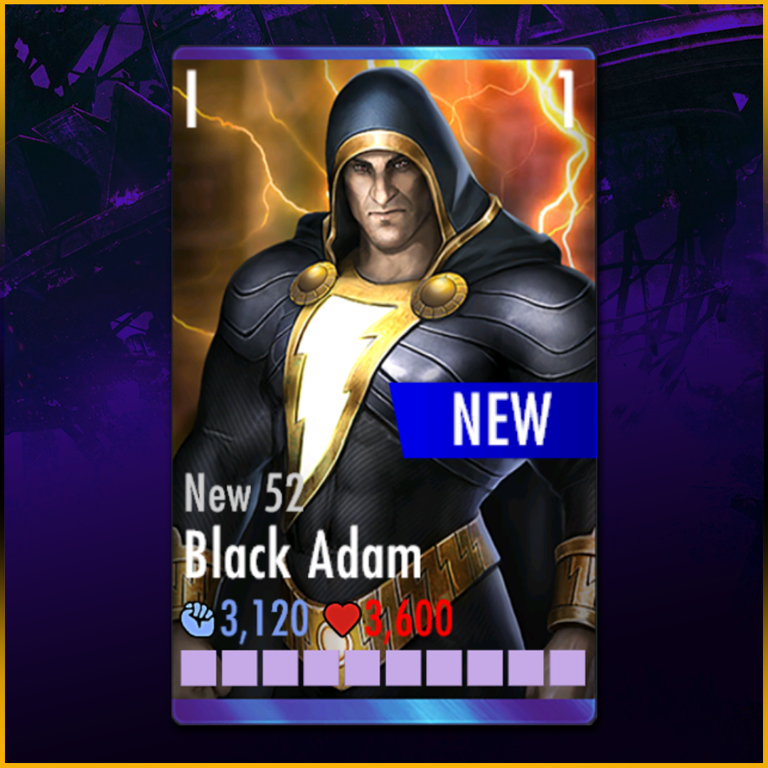 NEW 52 METAL BLACK ADAM